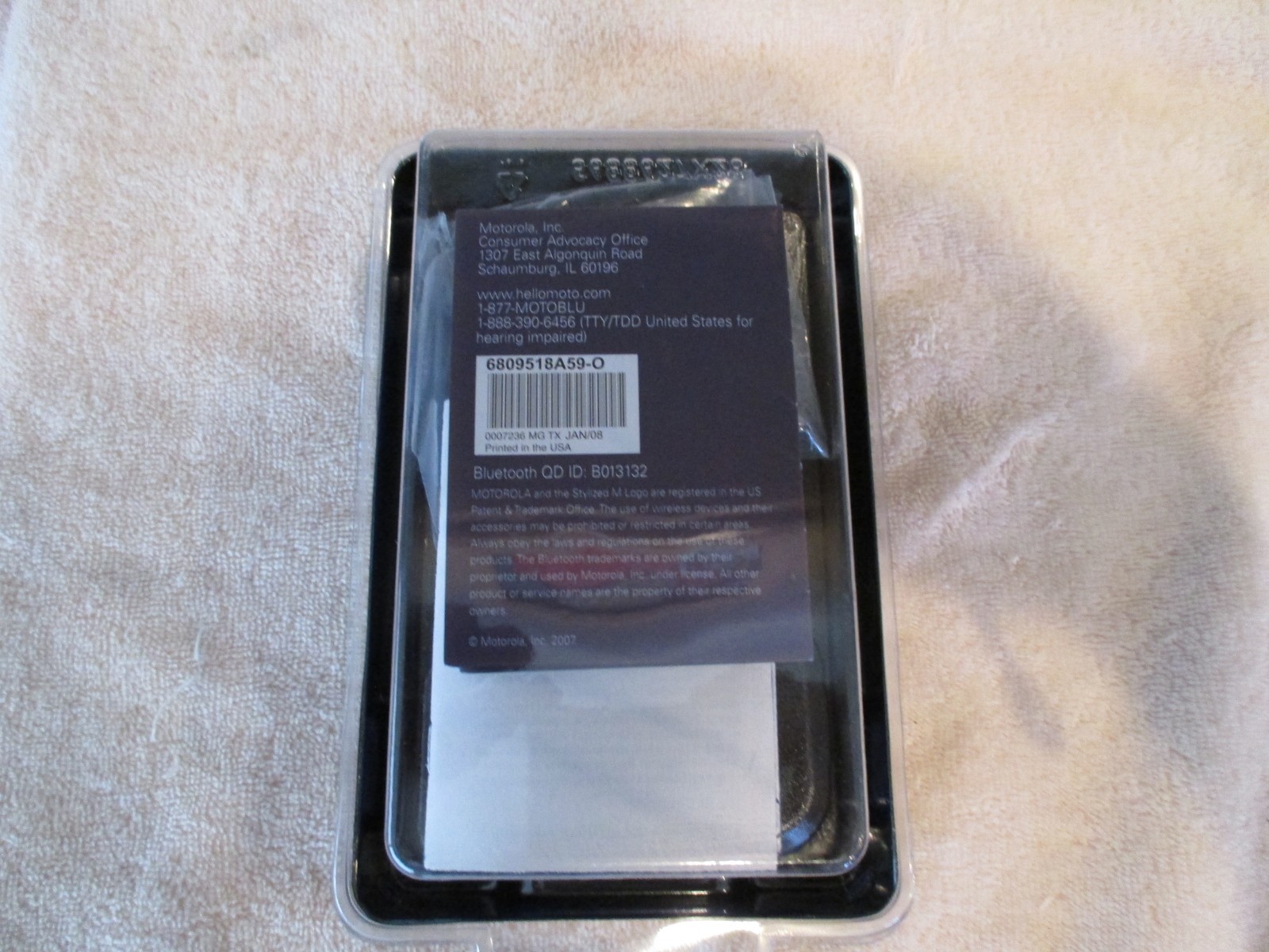 bluetooth headset Motorola motopure H2