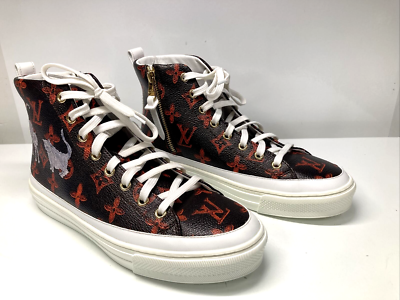 LOUIS VUITTON LV Monogram Catogram Stellar High Top Sneaker Boots