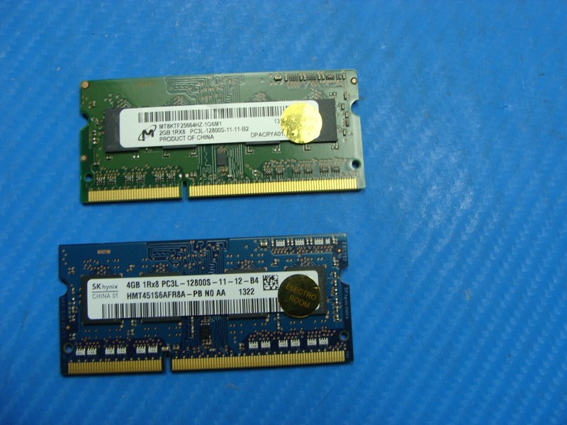 Dell 15z-5523 2GB & 4GB Memory RAM SO-DIMM HMT451S6AFR8A-PB MT8KTF25664HZ-1G6M1