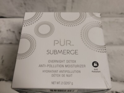 PÜR Submerge Face Overnight Detox Anti-Pollution Skin Nourishing Moisturizer 2oz