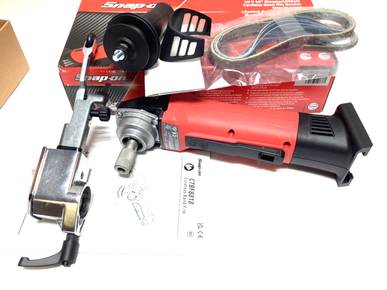 Snap on cordless belt sander discount