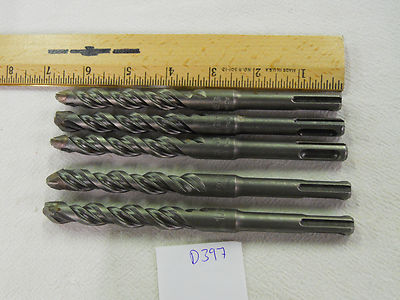5 NEW BOSCH ANSI SDS PLUS CARBIDE TIPPED 1/2'' X 6'' DRILL BIT. S4L GERMAN {D397}