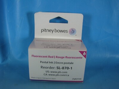 Pitney Bowes SL-870-1 Red Ink Cartridge for SendPro  Mailstation