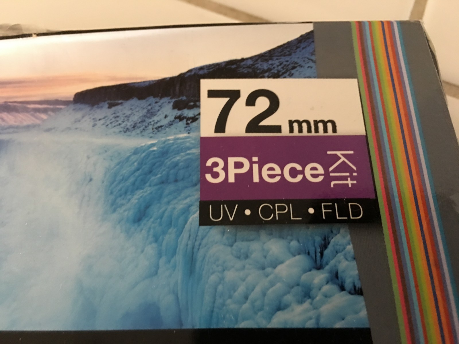 1 Vivitar 9 Piece 72mm UV / FLD / CPL Multi-Coated Glass Filter Set 72 mm