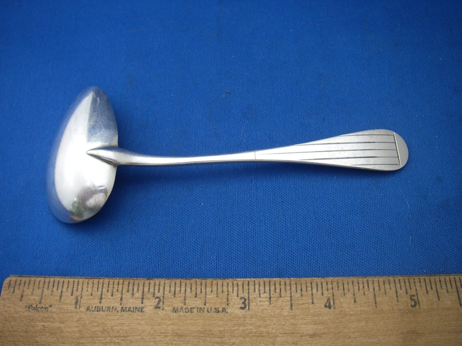 Good French 950 Silver INFANT / INVALID FEEDER SPOON-Transverse Bowl-BF et Cie