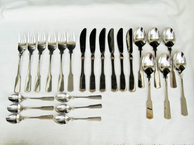 Marke Tischfein  ( WMF )  Spaten Tafelbesteck 6 Personen 24 Teile