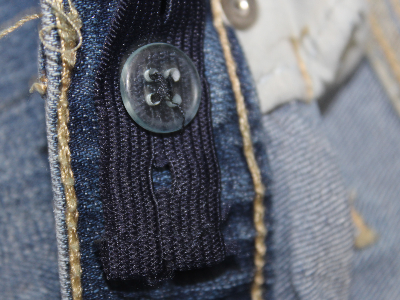 The Chidrens Place Size 8 Blue Jean Denim Skirt Girls Adjustable Waist Stretch