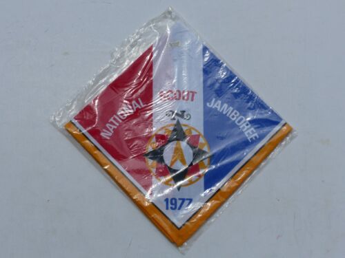 Unused 1977 National Scout Jamboree Boy Scout BSA Red/White/Blue Neckerchief