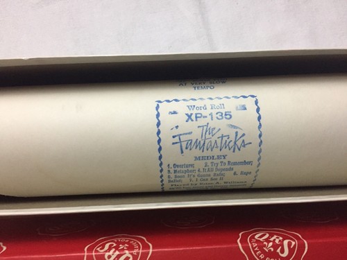 Vintage QRS Player Piano Rolls The Fantasticks Musical XP-135