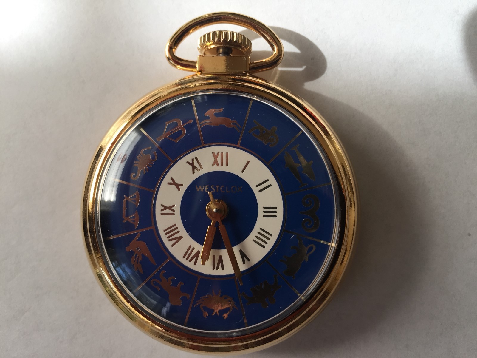 1970 Westclox Pocket Watch Zodiac