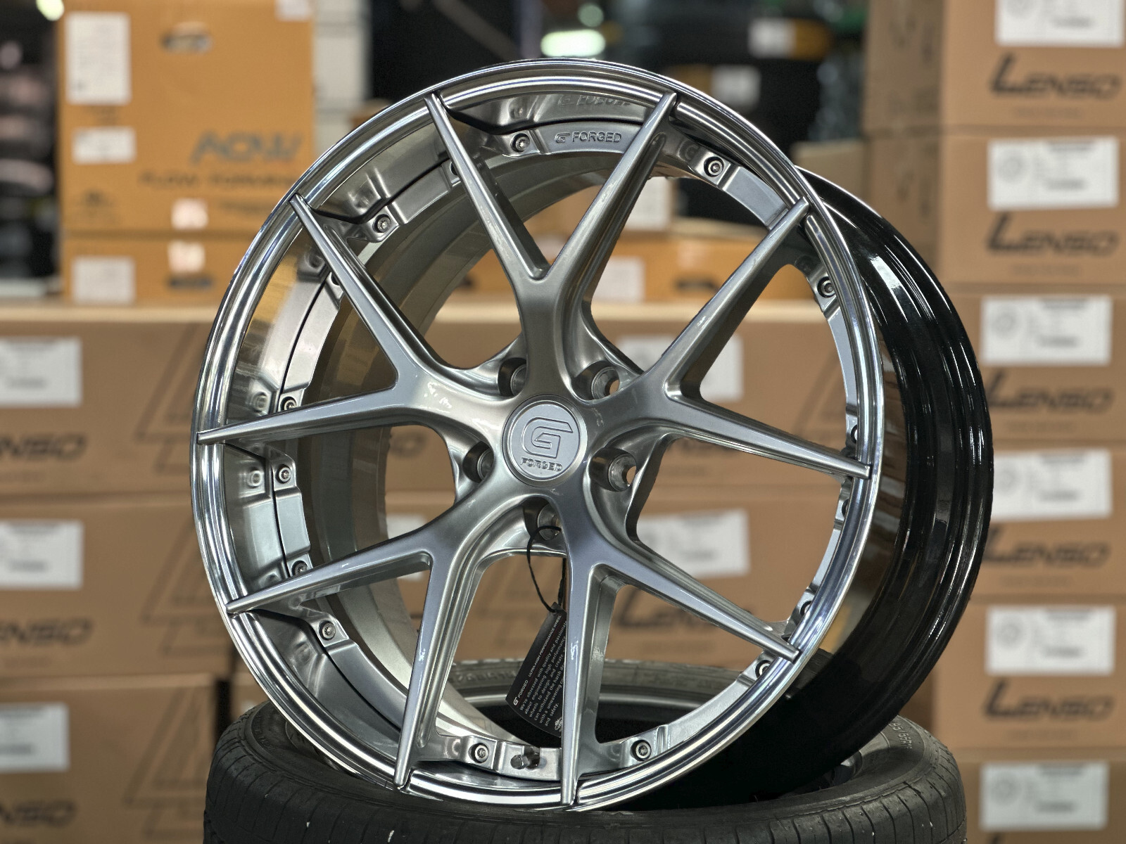オーダーメイド20% New 20x8.5J 20x10J G FORGED 08 SILVER (4 Wheel) 5x112