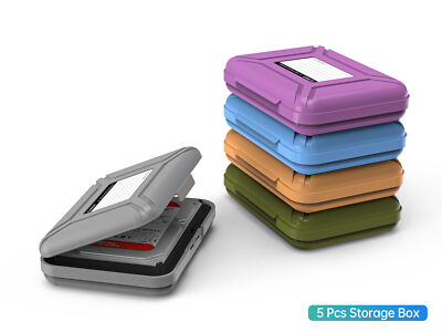 5er/Pack ORICO 3,5/2,5'' SSD Stoßfeste Tasch Festplattengehäuse-Schutzbox EVA PP