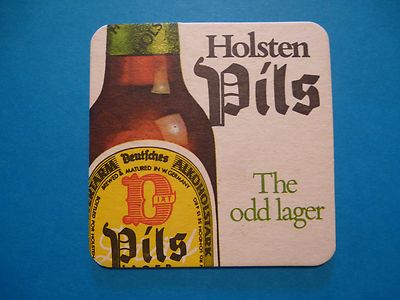 Beer Bierdeckel Coaster: Brauerei HOLSTEN Pils, The Odd Lager ~ Hamburg, GERMANY