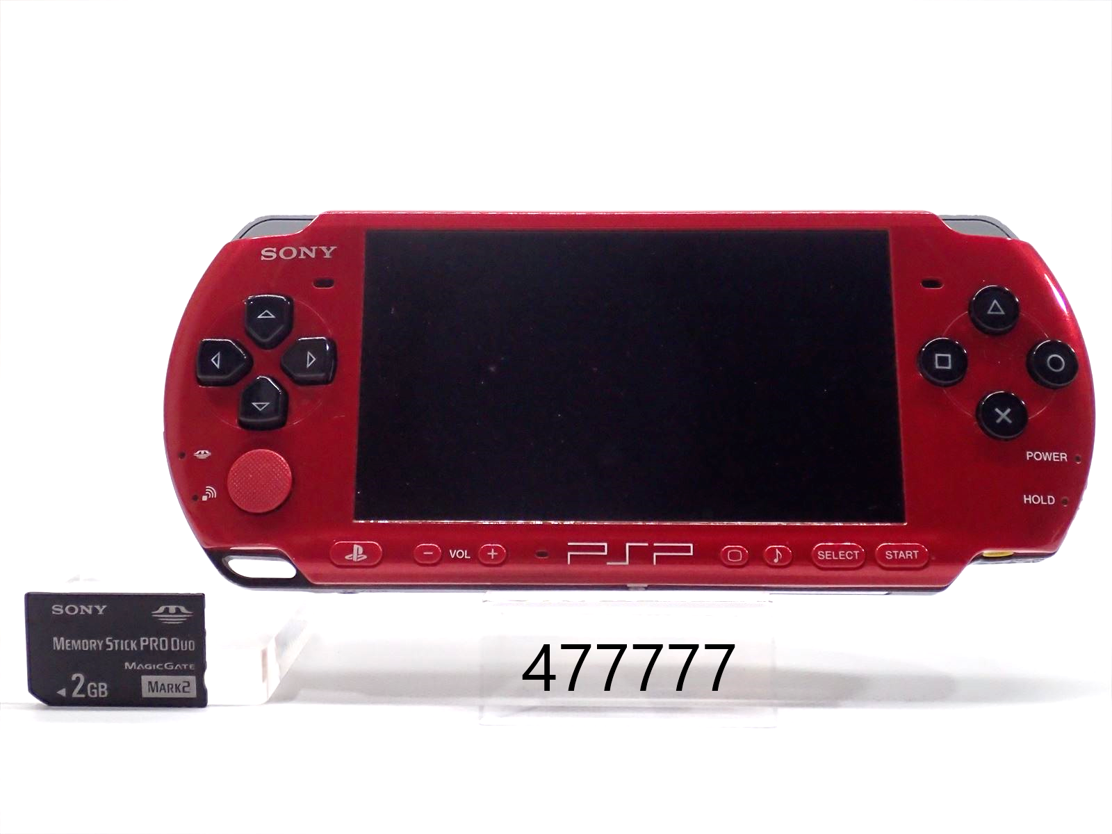 With Defects】Ex PlayStation console PSPJ-30026 PSP 3000 Red Black