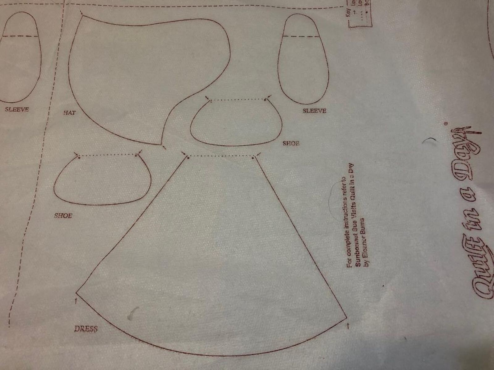 quilt-in-a-day-kit-sunbonnet-sue-quilt-preprinted-fusible-templates-bhy-ebay