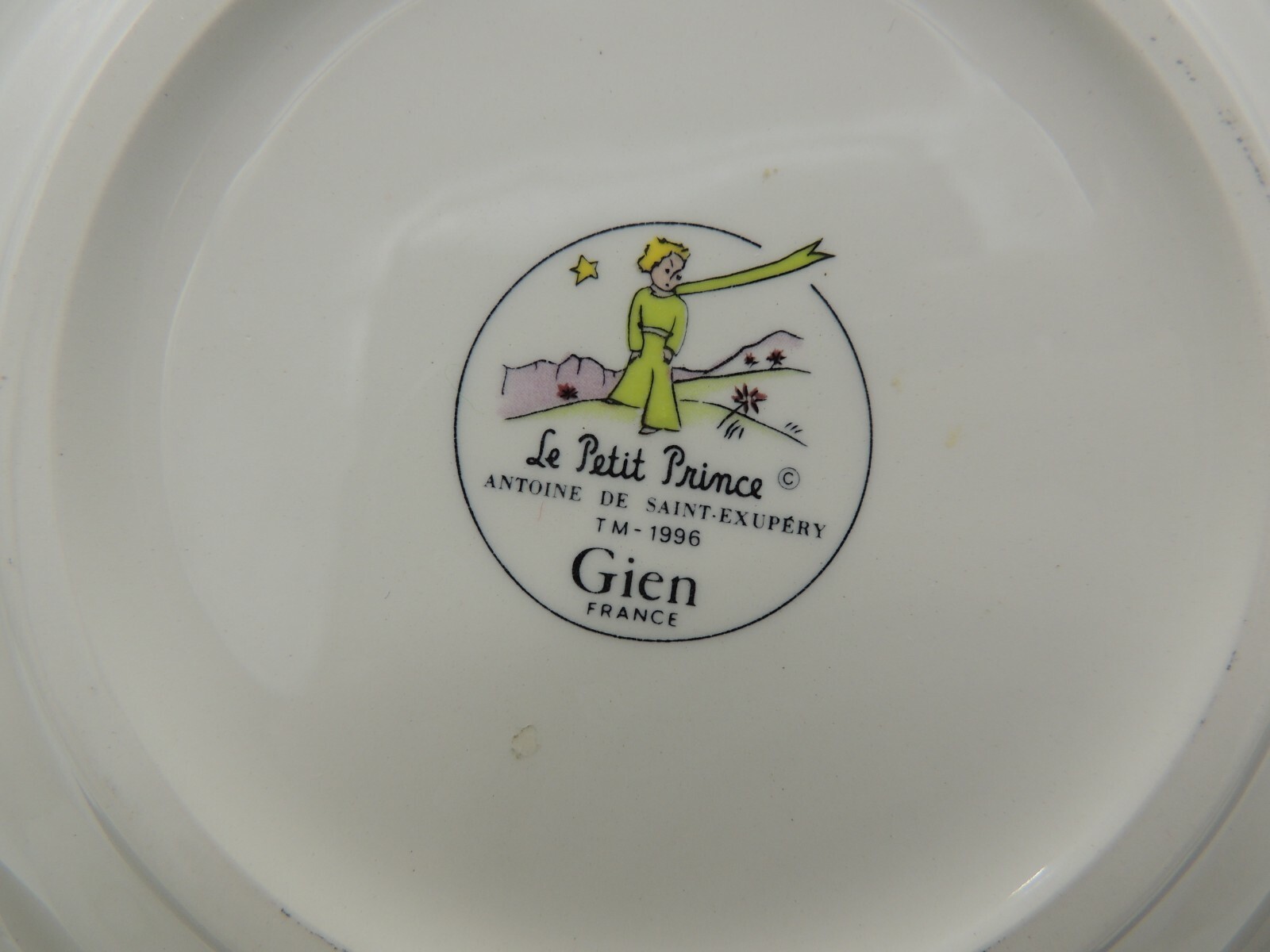 Gien Le Petite Prince Canape Plate France The Little Prince Vintage As Is