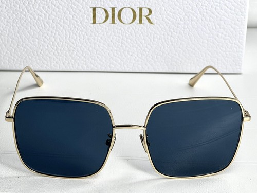 Pre-owned Dior Brand  Sunglasses Stellaire Su Metal Gold/blue Lenses 59-145 Italy