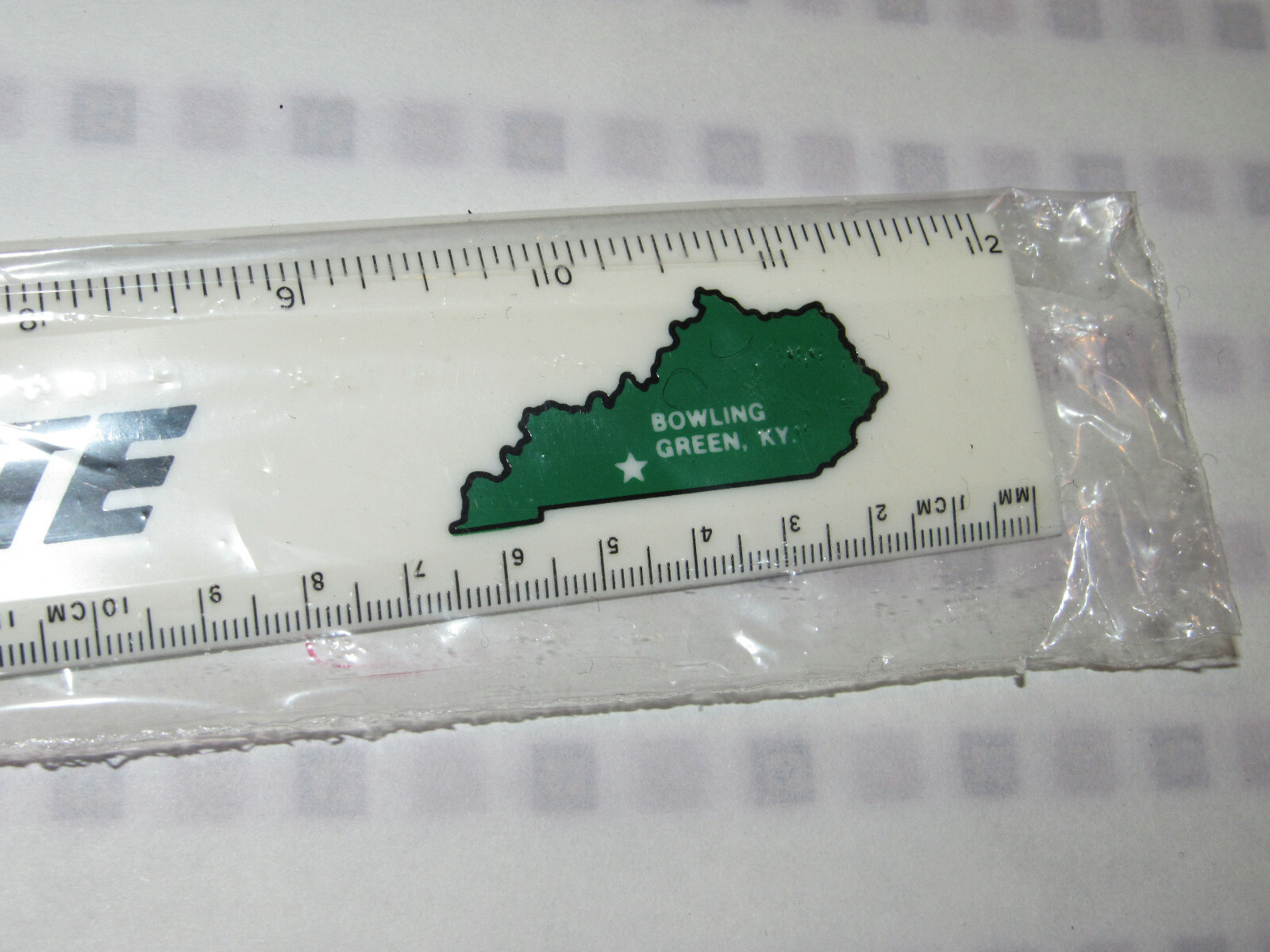 VTG 80s UNUSED CHEVROLET CALCULATOR/RULER/CLOCK W/CASE& 12" CHEVY CORVETTE RULER