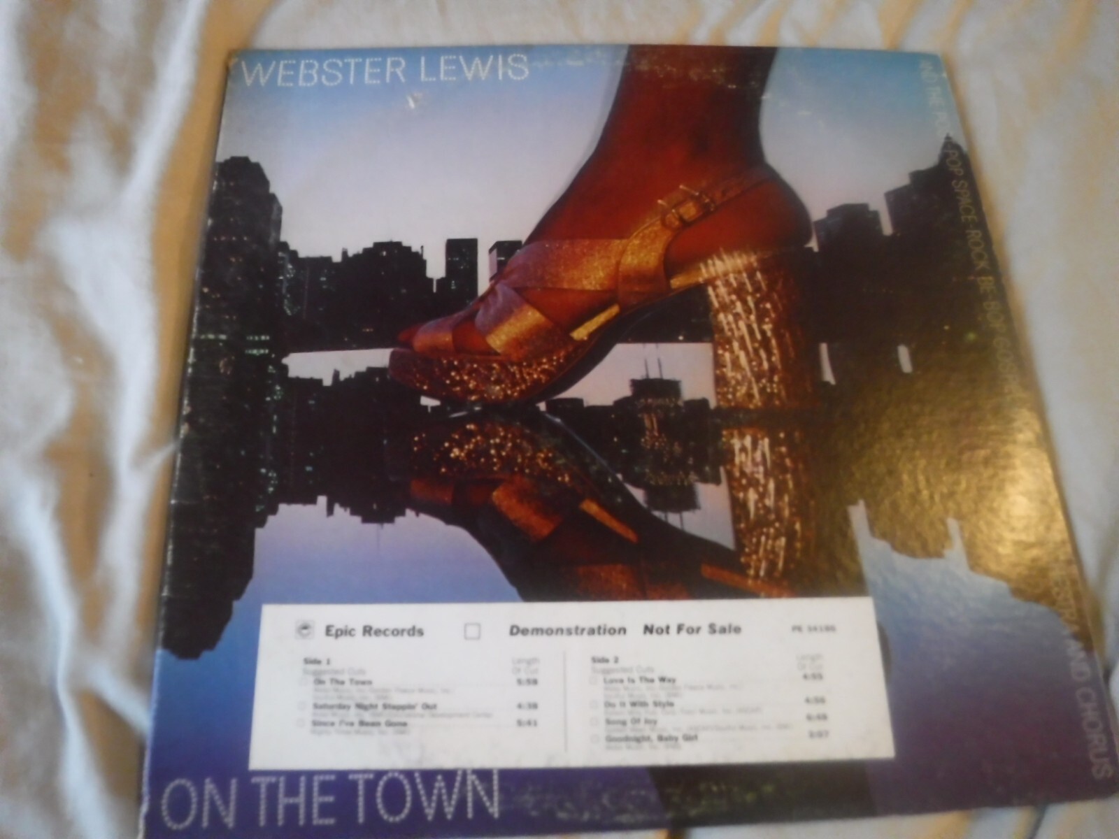 Webster Lewis On the Town LP 1976 Disco Funk Vinyl Epic