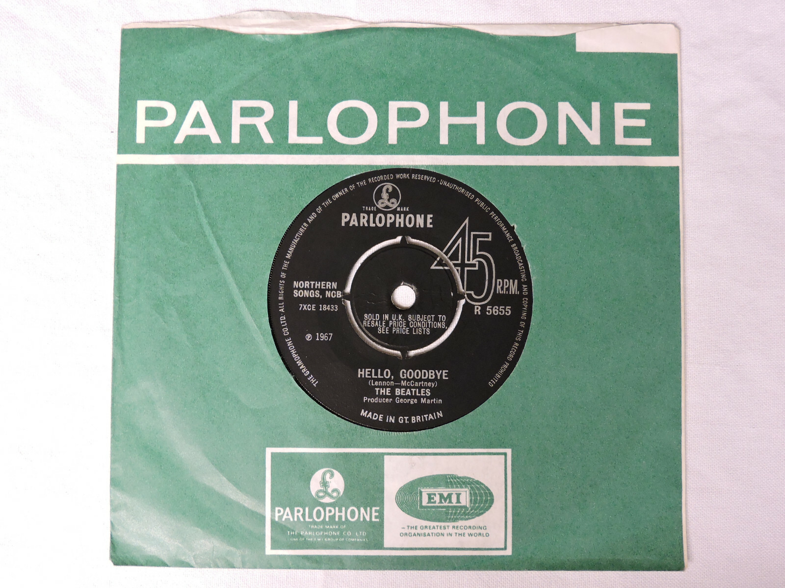 アイムザウォルラス　ビアグラス Beatles Hello Goodbye, I Am The Walrus Capitol 45rpm | eBay