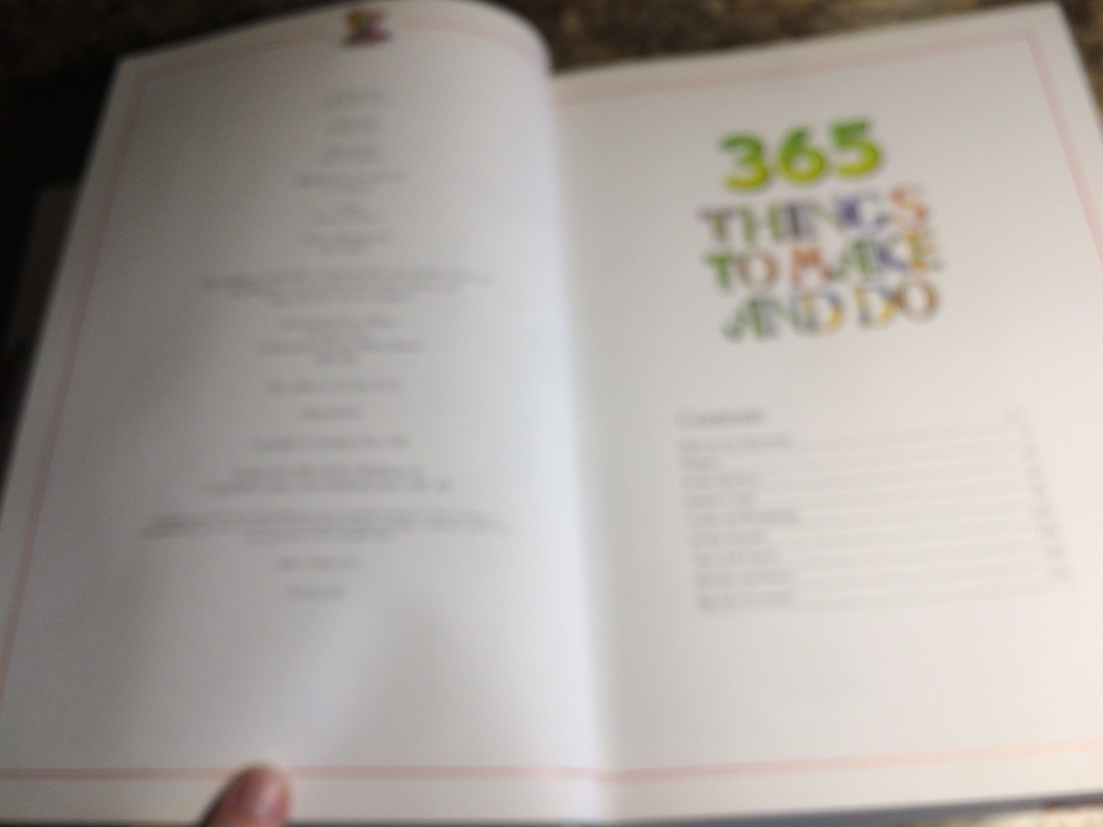 1998 Hardcover Book ~ 365 Things To Make and Do ~