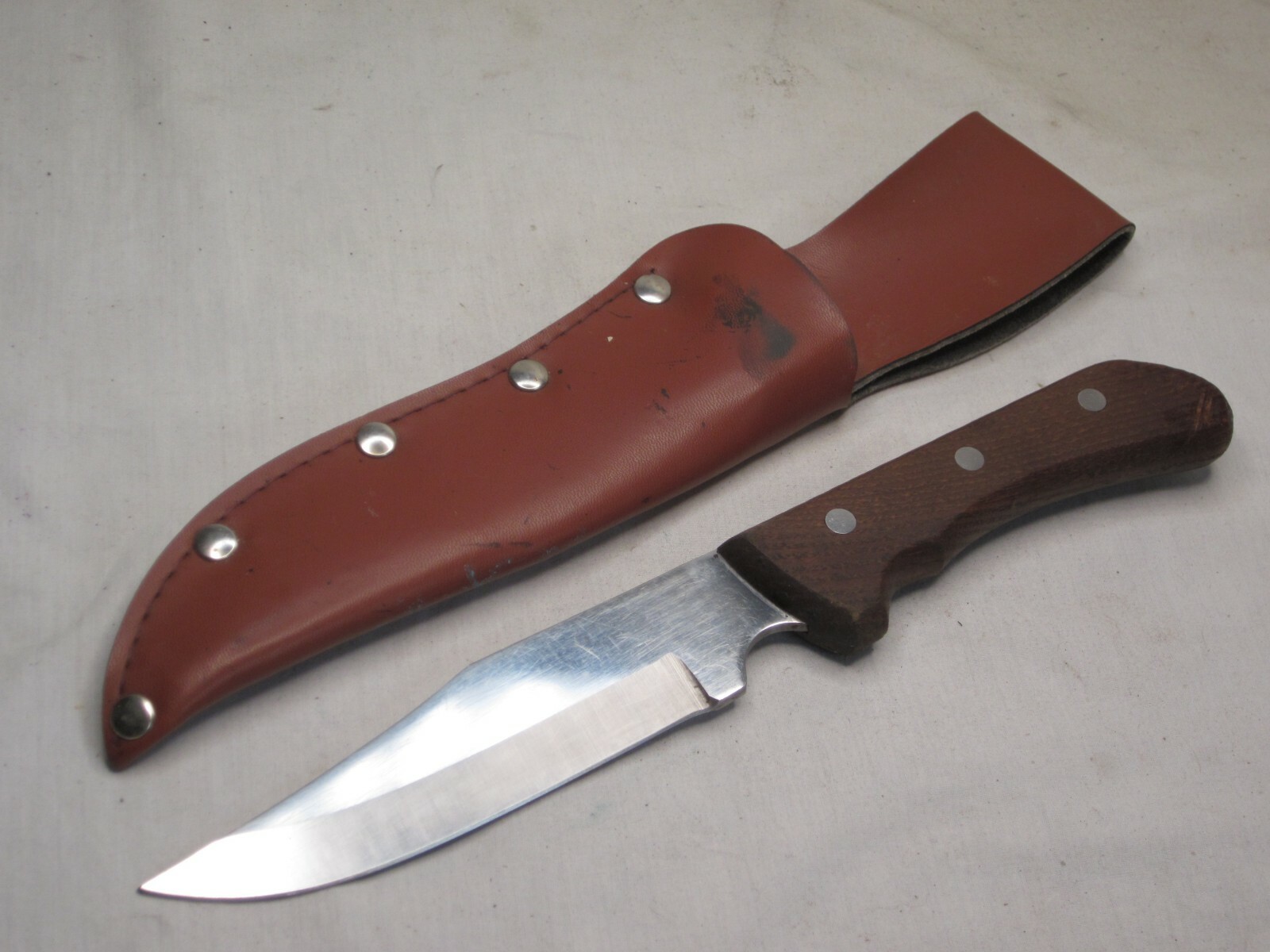 vintage Japan 1087-M hunting knife fixed blade with sheath