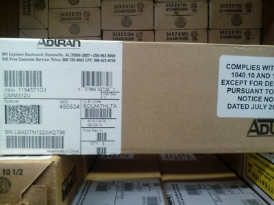 ADTRAN OPTI-6100 OMM312V Optical Multiplexer Module(1184571G1)