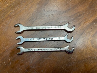 VIM Tools V-2, V-3, V-6 Open Ingition Wrench Set NOS USA 