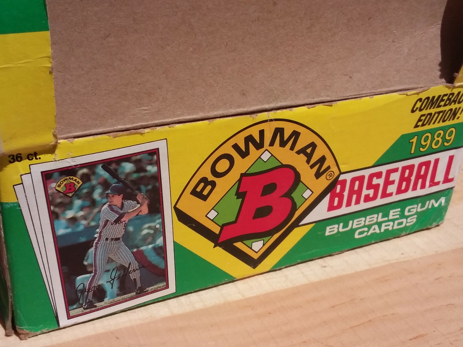 1989 Bowman come back Edition baseball cards case