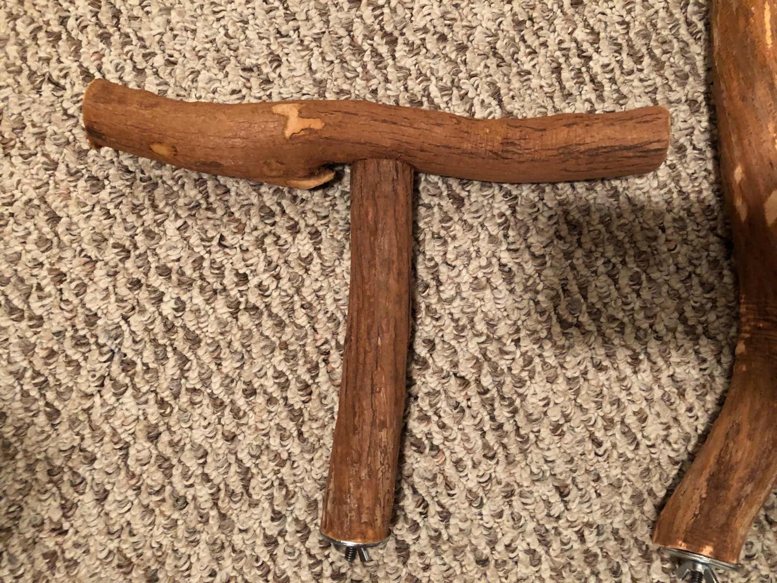 Bird Perch and Carpenters ladder 12 inch wood parrot flying wood stand