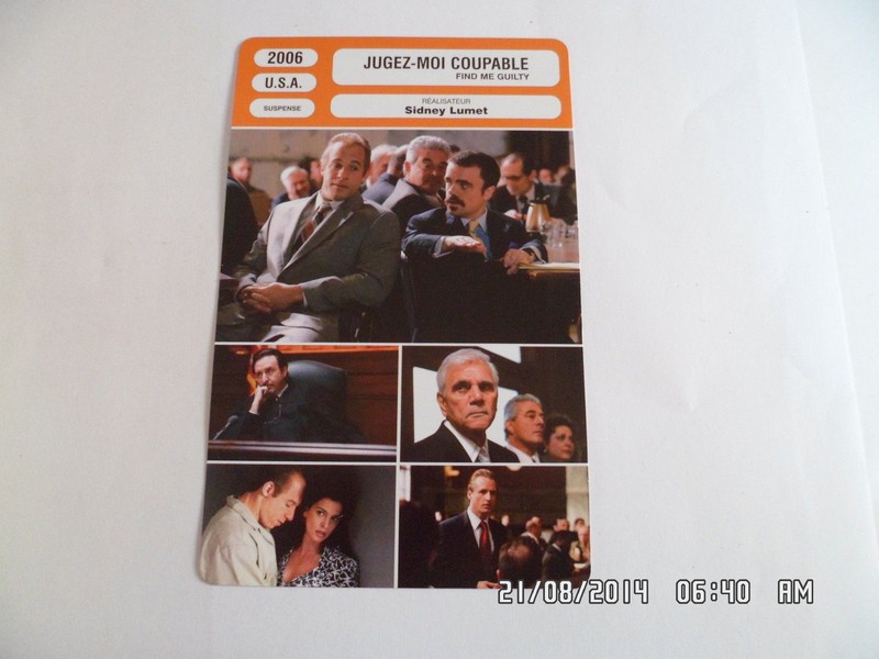 Carte Fiche Cinema 2006 Jugez Moi Coupable Vin Diesel Peter Dinklage L.Roache