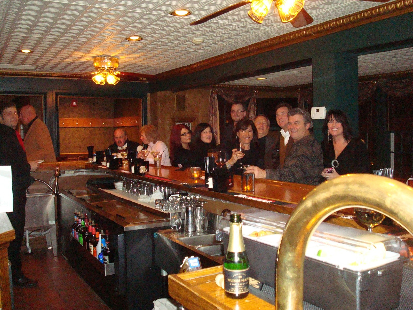 Antique Oak Full Bar with refrigeration from Sawyer House Mentor Oh.