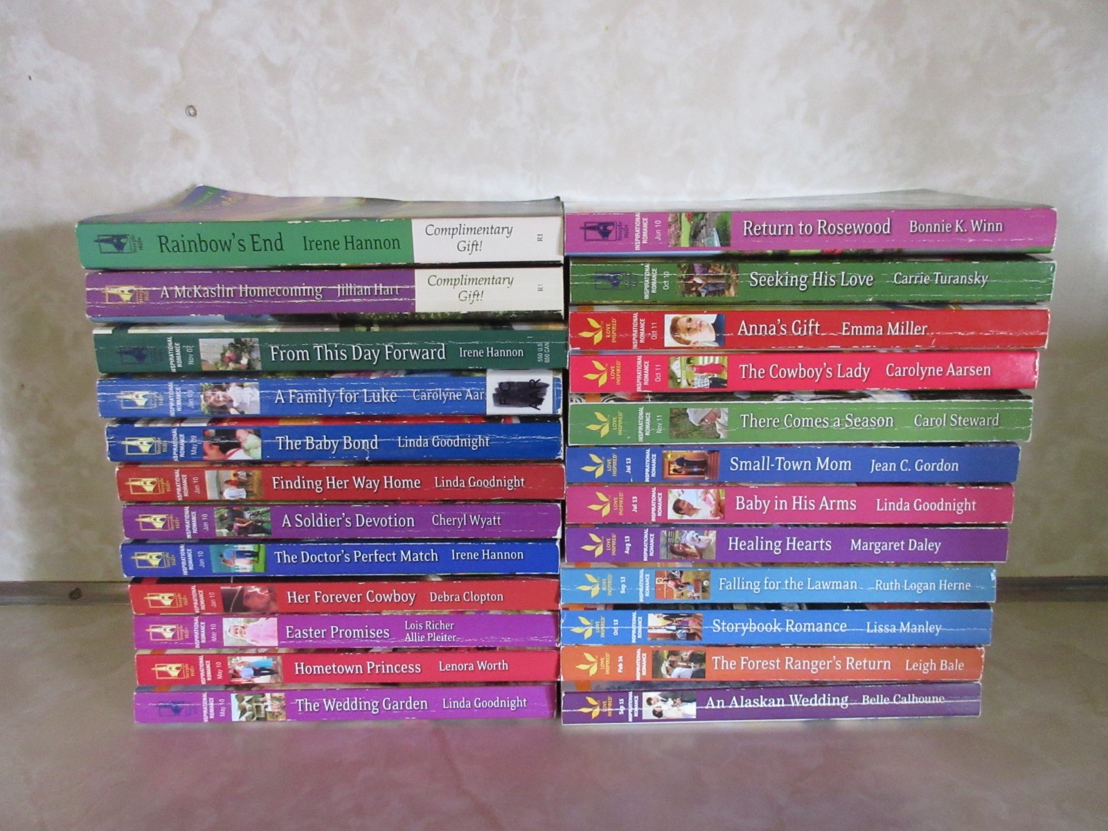 LOVE INSPIRED INSPIRATIONAL ROMANCE PAPERBOOK BOOKS - LOT OF 24