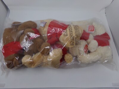 NWT/Sealed-Lot of 6 Gund Teddy Plush in Tee-''A Bear Hug Would Do You Good'' 10.5''