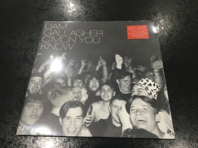 LIAM GALLAGHER - C'MON YOU KNOW. LIMITED RED VINYL LP. NEW AND SEALED