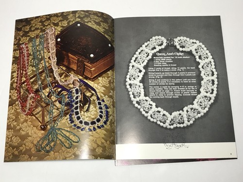 Vintage Beaded Jewelry Craft Book Lot Bejeweled Chains Medallions Beading
