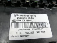 Mercedes W203 C220 01-04 CDI 2,2 105KW Sicherungskasten Zentralelektrik Mercedes W203 C220 01-04 29.03.2003... Vorschau 4