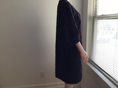 Marni chocolate brown lamb Fur Coat size it 40