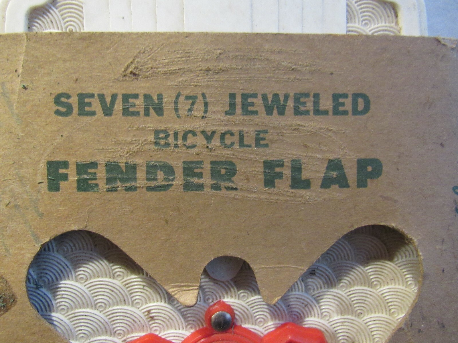Vintage Seven Jeweled Bicycle Fender Flap