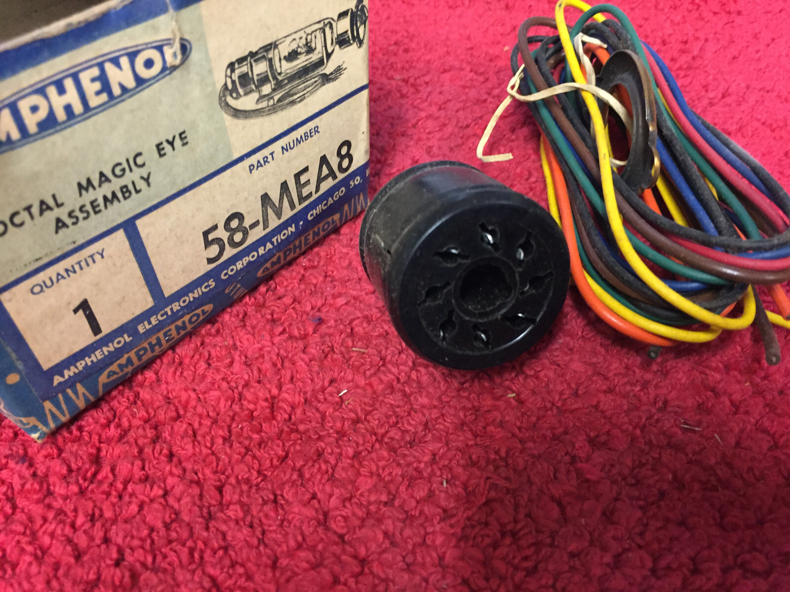 58-MEA8 AMPHENOL 8 PIN SOCKET WITH WIRE LEADS | eBay