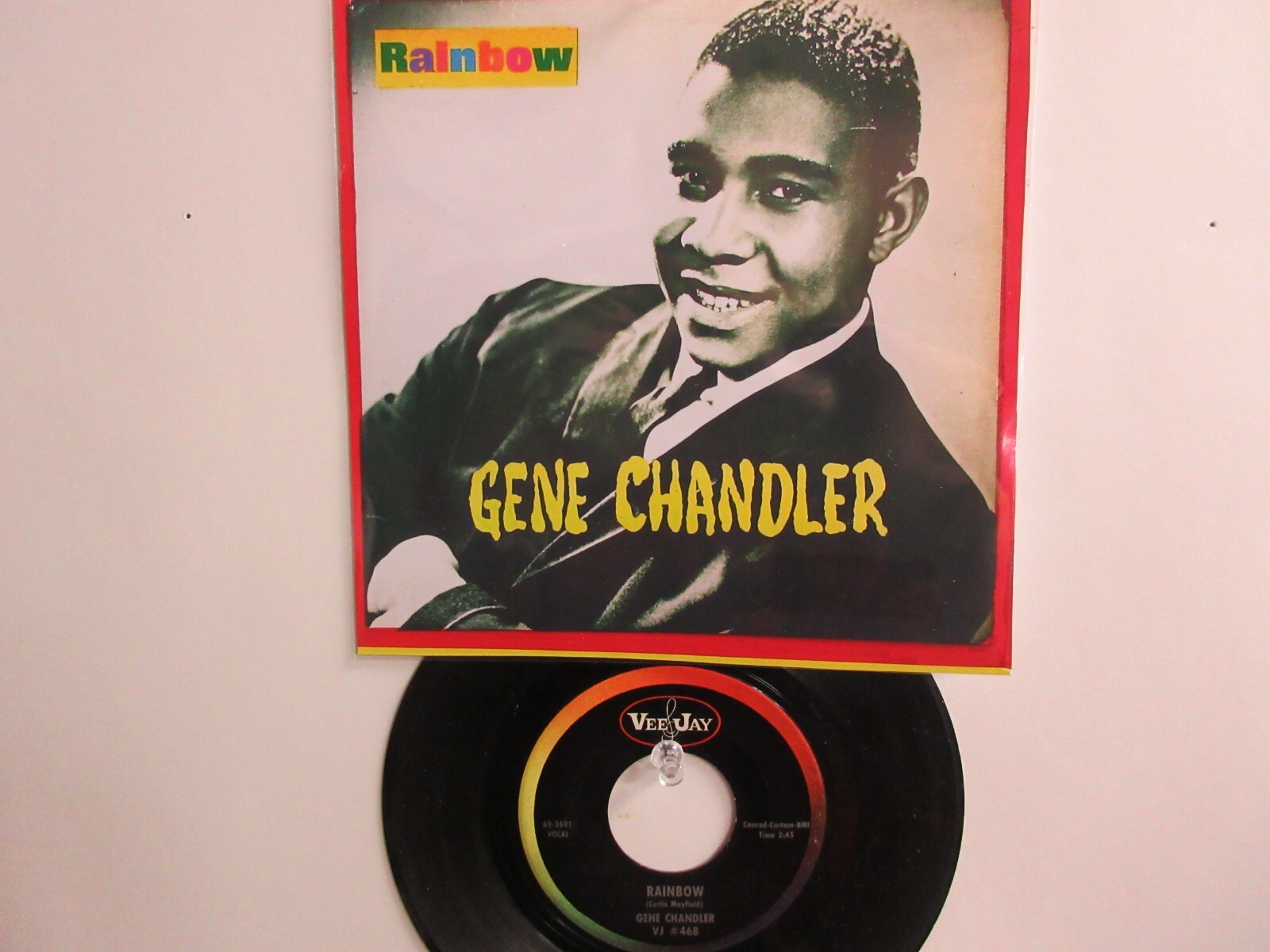 ♪⭐︎rainbow⭐︎♪ 💥 ' GENE CHANDLER ' HIT 45 + PICTURE [RAINBOW] 1963 ! 💥 | eBay