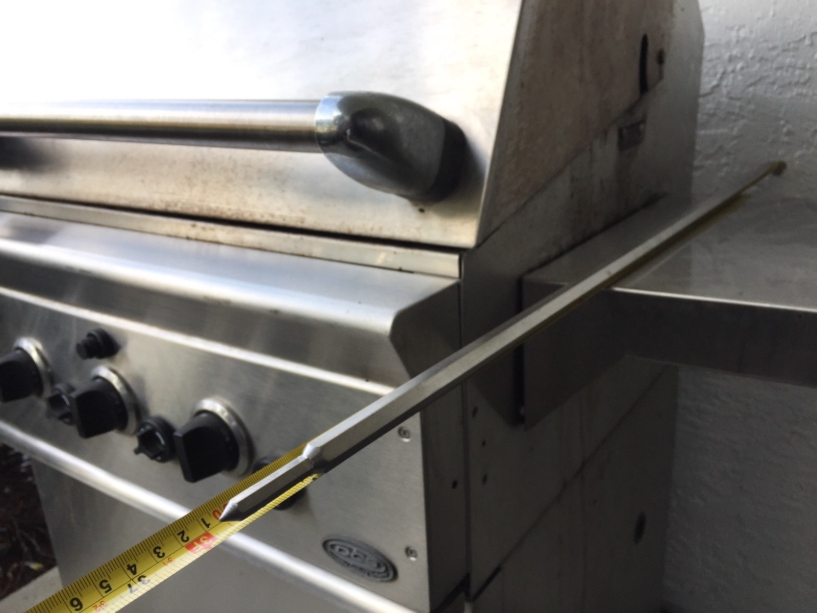 DCS Grill OEM Rotisserie Rod Spit 36 Inch Dynamic Cooking Systems Barbecue BBQ