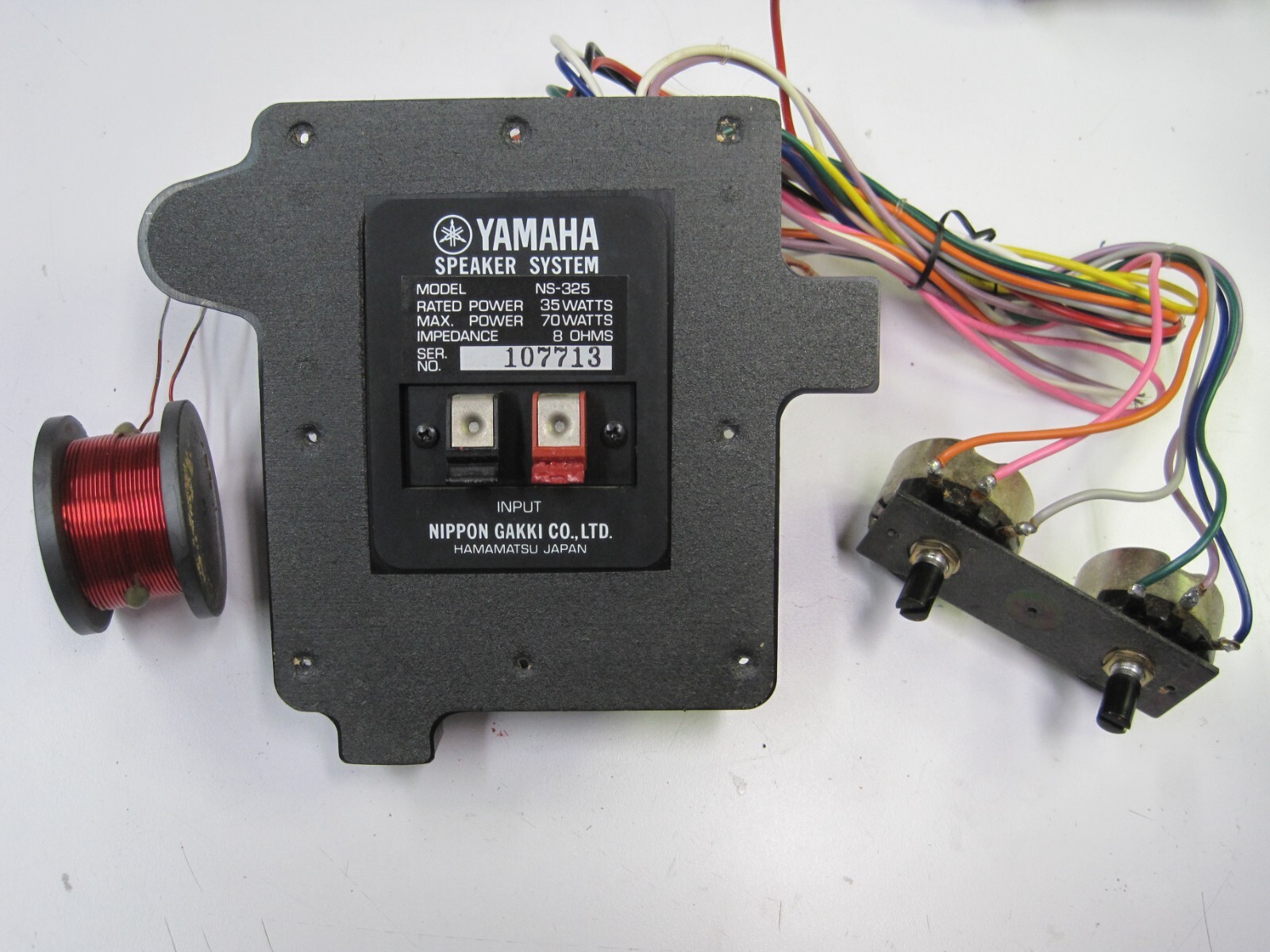 YAMAHA NS-325 3-WAY CROSSOVER/ INPUT PLATE | eBay