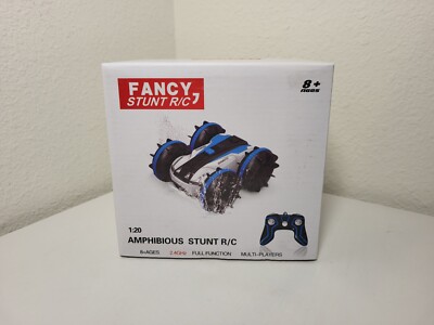 Fancy Stunt R/C Amphibious Remote Control Car Toy 2.4 GHz Blue