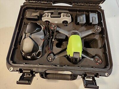 DJI FPV Drone Combo w goggles v2, two controllers dji + motion, and Lekufee Case
