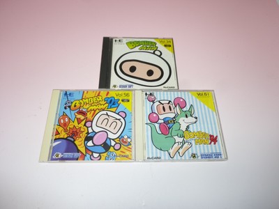 Lot 3 NEC PC Engine Bomberman 93 94 set Hu-Card Hudson (Good Condition)