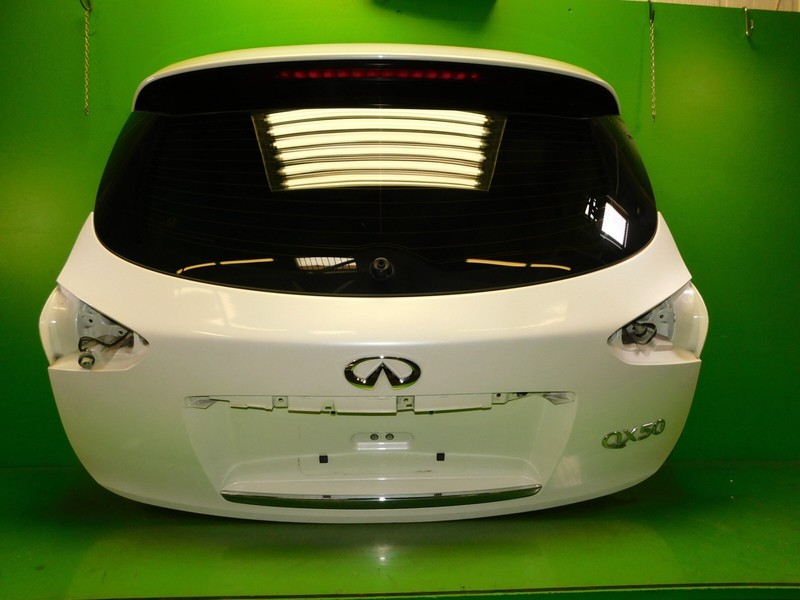 14-17 Infiniti QX50 OEM rear back trunk lift lid glass spoiler brake light QAB