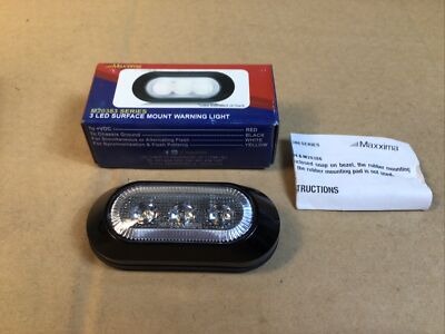 Maxxima M20383YCL Amber Ultra Thin Surface Mount 0.8''  3 Led Warning Light NEW
