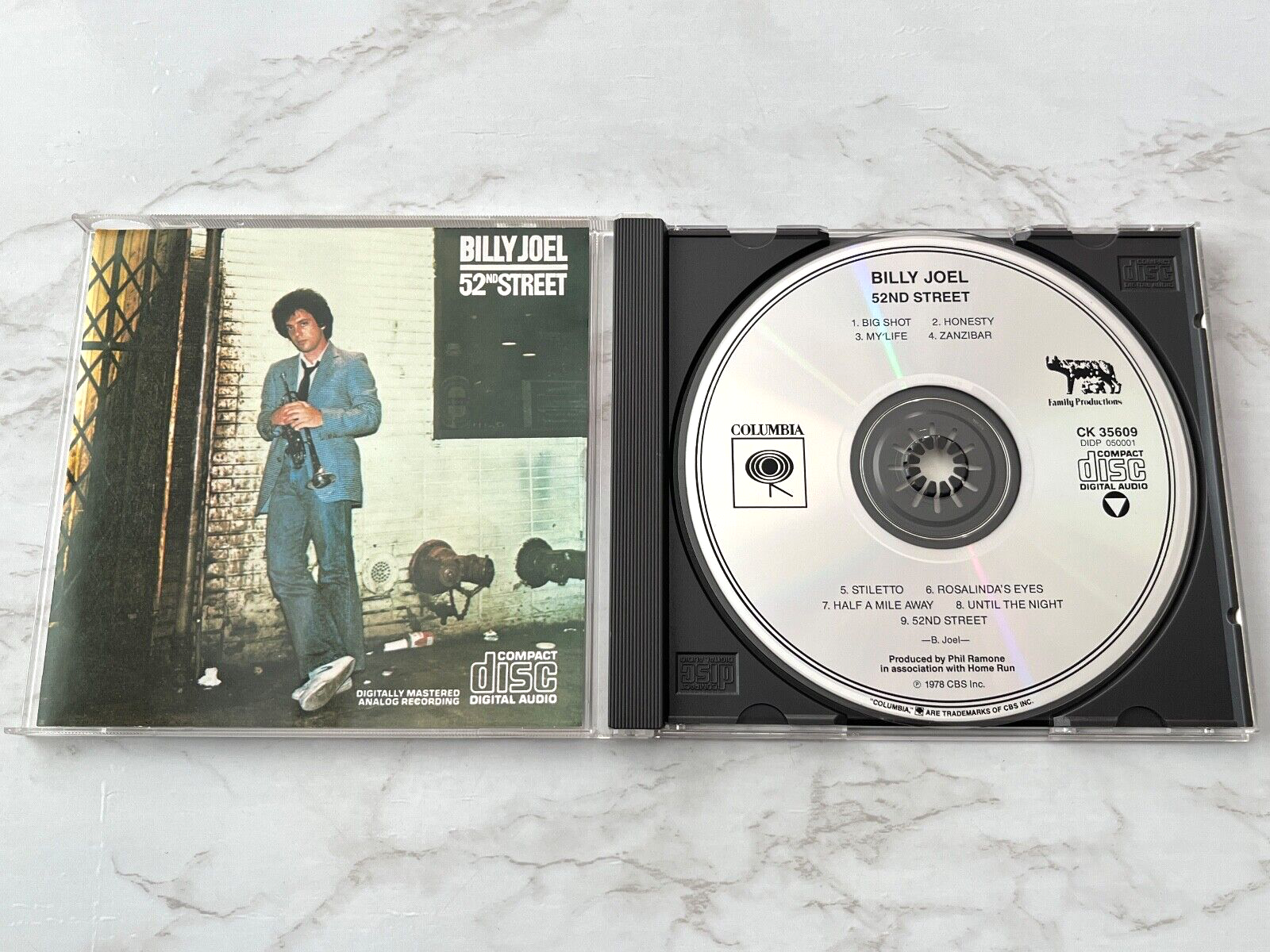 Billy Joel 52nd Street CD CBS CK 35609 Big Shot, Zanzibar, Until The Night | eBay Billy Joel 52nd Street CD CBS CK 35609 Big Shot, Zanzibar, Until The Night | eBay