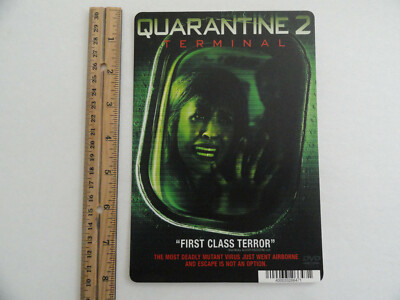 QUARANTINE 2: TERMINAL - BLOCKBUSTER VIDEO BACKER CARD 5''X8''